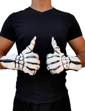 Guantes para disfraz de manos de calavera Skulls Ghoulish Productions