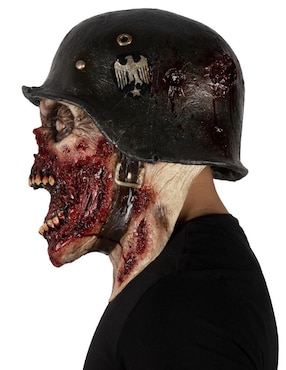 Máscara para disfraz de soldado sangriento Zombie Ghoulish Productions