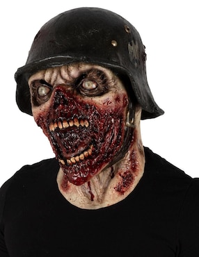 Máscara para disfraz de soldado sangriento Zombie Ghoulish Productions