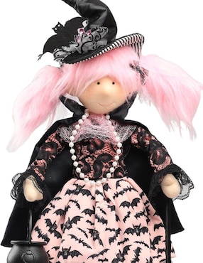 Figura decorativa de Halloween Queca Designs con forma de bruja