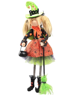 Figura decorativa de Halloween Queca Designs con forma de bruja