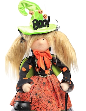 Figura decorativa de Halloween Queca Designs con forma de bruja