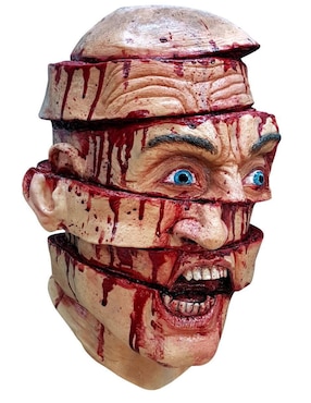 Máscara para disfraz de cara cortada zombie Ghoulish Productions