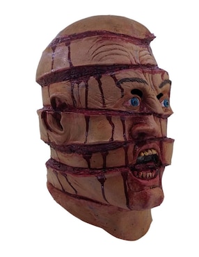 Máscara para disfraz de cara cortada zombie Ghoulish Productions
