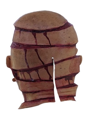 Máscara para disfraz de cara cortada zombie Ghoulish Productions