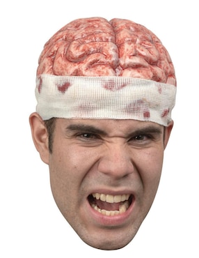 Gorro para disfraz de cerebro sangriento zombie Ghoulish Productions