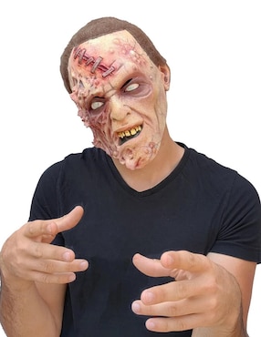 Máscara para disfraz de hombre quemado Zombie Ghoulish Productions