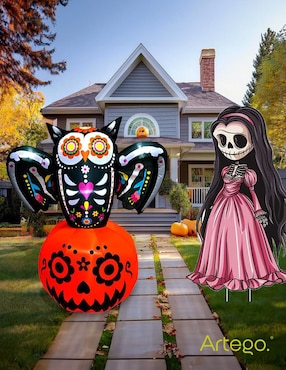 Inflable decorativo de Halloween forma de búho Artego