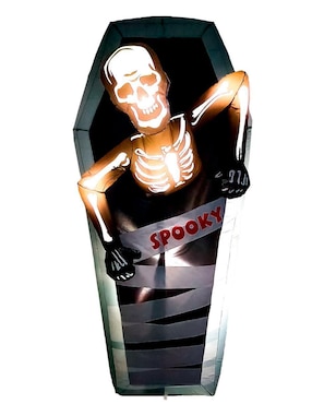 Inflable decorativo de halloween forma de calavera Rev