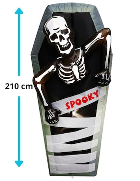 Inflable decorativo de halloween forma de calavera Rev