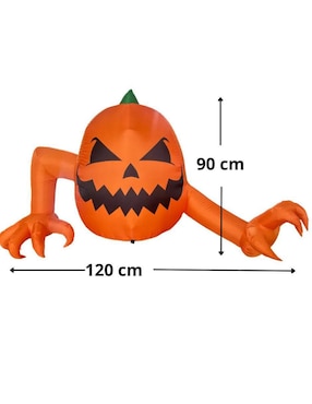 Inflable decorativo de halloween forma de calabaza Rev