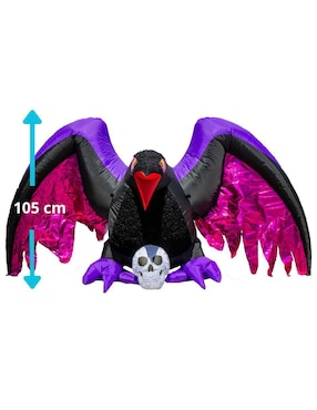 Inflable decorativo de halloween forma de pájaro Rev