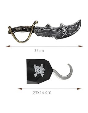 Set de accesorios para disfraz de pirata Güish