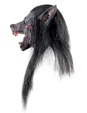 Máscara para disfraz de Lobo Negro Despiadado Werewolves ghoulish productions