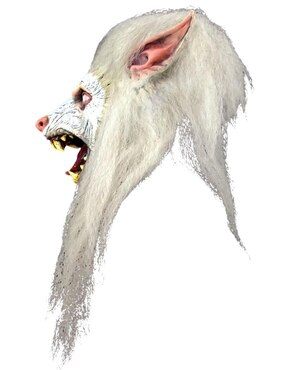 Máscara para disfraz de Lobo de la Luna Blanca Werewolves ghoulish productions