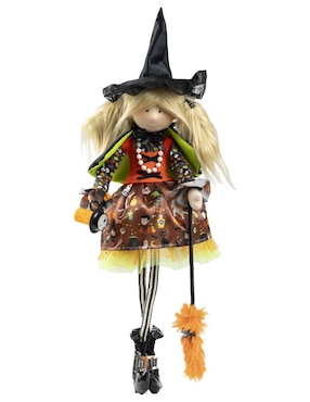 Figura decorativa Queca Designs Halloween con forma de Bruja
