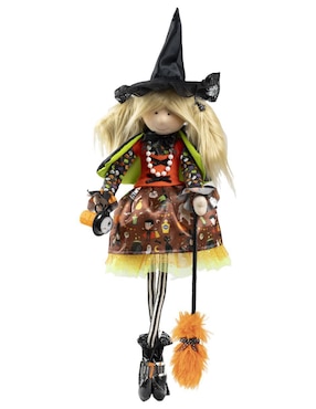 Figura decorativa Queca Designs Halloween con forma de Bruja
