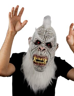 Máscara para disfraz de Yeti Punk Gótico Mythological Monsters Ghoulish Productions