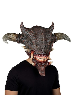 Máscara para disfraz de Demonio Furioso Devils Ghoulish Productions