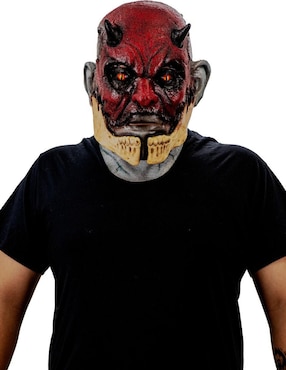 Máscara para disfraz de Demonio Agrietado Devils Ghoulish Productions