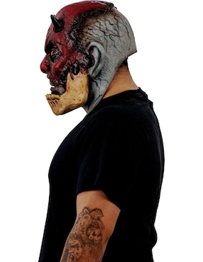 Máscara para disfraz de Demonio Agrietado Devils Ghoulish Productions