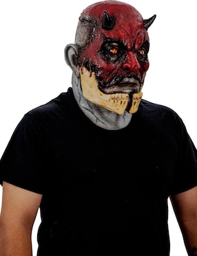Máscara para disfraz de Demonio Agrietado Devils Ghoulish Productions