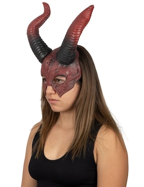 Máscara para disfraz de Diablo Cuernos Míticos Devils Ghoulish Productions