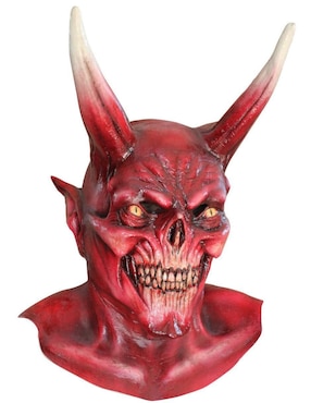 Máscara para disfraz de Mega Demonio Rojo Devils Ghoulish Productions