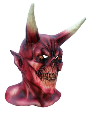 Máscara para disfraz de Mega Demonio Rojo Devils Ghoulish Productions