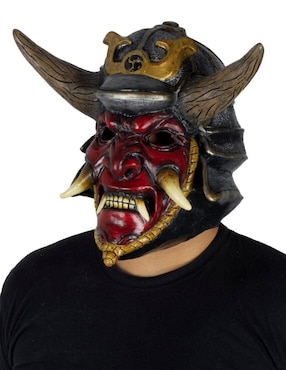 Máscara para disfraz de Samurai Ddemoniaco Devils Ghoulish Productions