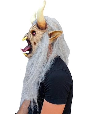 Máscara para disfraz de Demonio Krampus Devils Ghoulish Productions