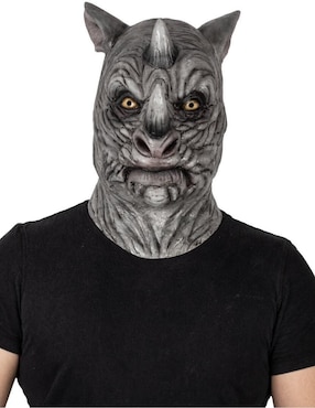 Máscara para disfraz de Rinoceronte salvaje Creepy Animals Ghoulish Productions