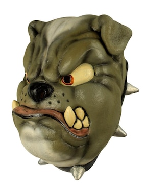 Máscara para disfraz de perro bulldog furioso Ghoulish Productions