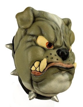 Máscara para disfraz de perro bulldog furioso Ghoulish Productions