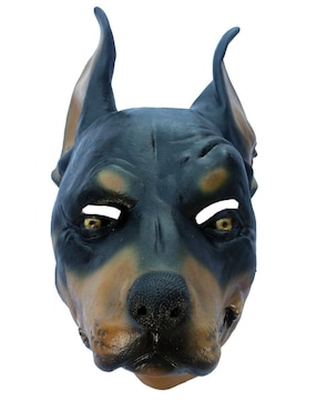 Máscara para disfraz de perro doberman furioso Ghoulish Productions