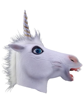 Máscara para disfraz de Unicornio Sonriente Animals Ghoulish Productions