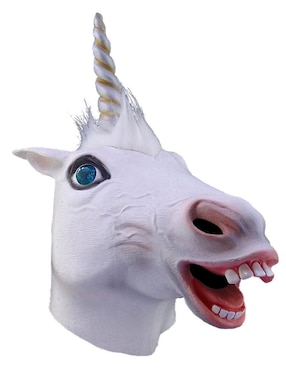 Máscara para disfraz de Unicornio Sonriente Animals Ghoulish Productions