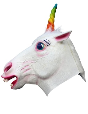 Máscara para disfraz de Unicornio pride Animals Ghoulish Productions