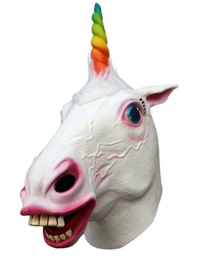 Máscara para disfraz de Unicornio pride Animals Ghoulish Productions