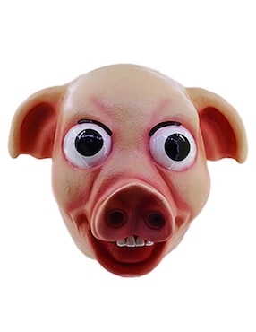 Máscara para disfraz de Cerdo sonriente Animales Ghoulish Productions