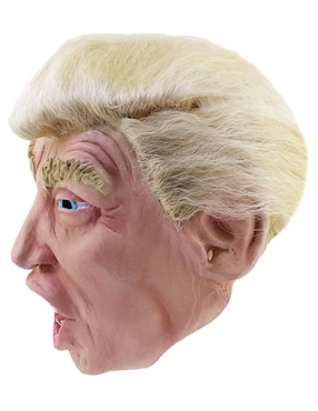 Máscara para disfraz de Trump con peluca Famous people Ghoulish Productions