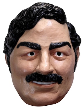 Máscara para disfraz de Pablo Escobar Cosplay Famous People Ghoulish Productions