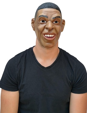 Máscara para disfraz de Futbolista Mbappé Famous People Ghoulish Productions