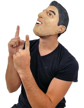Máscara para disfraz de futbolista Luis Suárez Ghoulish Productions