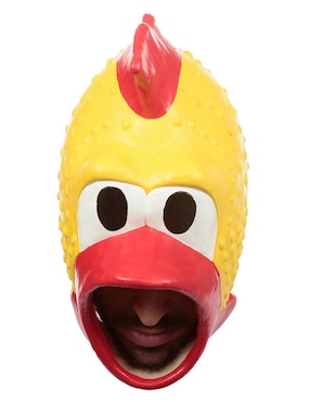 Máscara para disfraz de pollo rubber chillón Ghoulish Productions