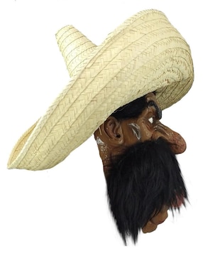 Máscara para disfraz de Emiliano Zapata Humor Ghoulish Productions