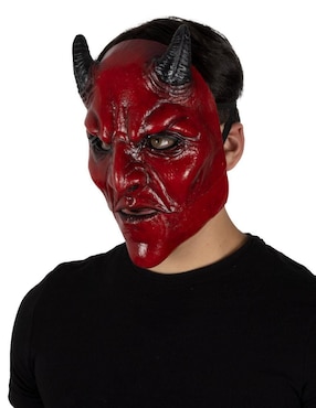 Máscara para disfraz de Demonio Lucifer Moving Mouth Ghoulish Productions