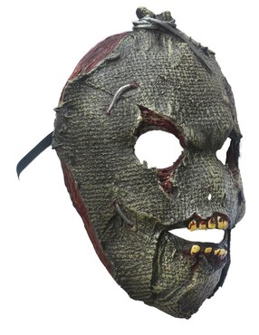 Máscara para disfraz de Espantapájaros Moving Mouth Ghoulish Productions