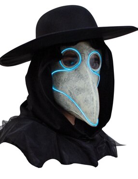 Máscara para disfraz de doctor peste led Junior masks Ghoulish Productions