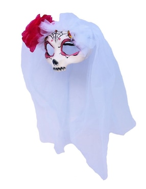 Antifaz para disfraz de Catrina con velo Day of the dead Ghoulish Productions